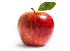 Fototapeta pltno 240 x 174, 26758479 - rayal gala apple on white - raial gala jablko na blm
