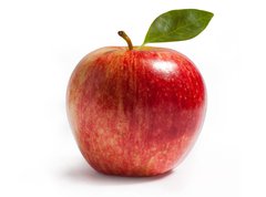 Samolepka flie 270 x 200, 26758479 - rayal gala apple on white - raial gala jablko na blm