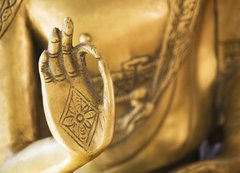 Samolepka flie 200 x 144, 26799446 - Hand of the golden Buddha 02