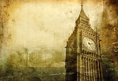 Samolepka flie 145 x 100  Old London, 145 x 100 cm