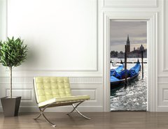 Samolepka na dvee flie 90 x 220, 26919212 - Gondolas in Venice