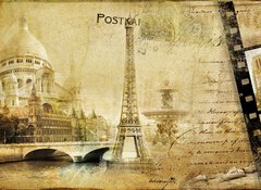 Samolepka flie 100 x 73, 26983930 - Paris paris.. vintge photoalbum series