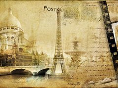 Samolepka flie 270 x 200, 26983930 - Paris paris.. vintge photoalbum series - Pa paris .. vintge fotoalbum srie