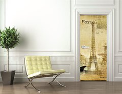 Samolepka na dvee flie 90 x 220  Paris paris.. vintge photoalbum series, 90 x 220 cm