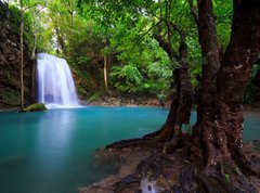 Samolepka flie 270 x 200, 27019099 - Erawan Waterfall in Kanchanaburi, Thailand - Erawan vodopd v Kanchanaburi, Thajsko