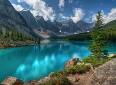 Fototapeta pltno 330 x 244, 27019161 - Moraine Lake Banff National Park - Nrodn park Moraine Lake Banff