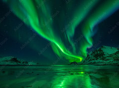 Fototapeta vliesov 270 x 200, 270218660 - Northern Lights Beach