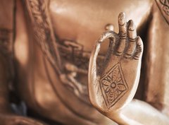 Fototapeta pltno 330 x 244, 27118507 - Die Hand des Messing-Buddhas
