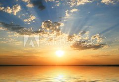 Samolepka flie 145 x 100, 27387255 - sunset at coast of the sea