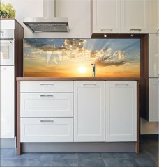 Fototapeta do kuchyn flie 180 x 60, 27387255 - sunset at coast of the sea