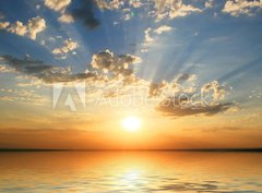Fototapeta pltno 330 x 244, 27387255 - sunset at coast of the sea