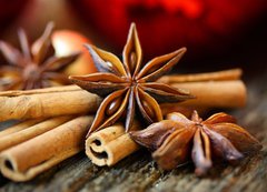 Samolepka flie 200 x 144, 27660569 - Sternanis und Zimt zu Weihnachten - Badyn a skoice na Vnoce
