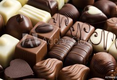 Samolepka flie 145 x 100, 27663412 - various chocolate pralines
