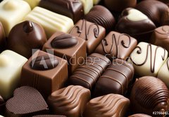 Fototapeta papr 184 x 128, 27663412 - various chocolate pralines