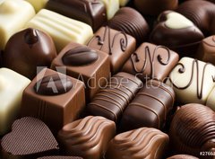 Fototapeta pltno 330 x 244, 27663412 - various chocolate pralines