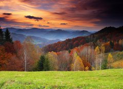 Samolepka flie 100 x 73, 27741073 - morning in mountains