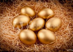 Fototapeta vliesov 200 x 144, 27774128 - Golden eggs - Zlat vejce