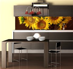 Fototapeta do kuchyn flie 260 x 60  sunflover, 260 x 60 cm