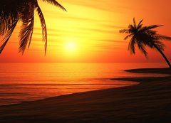 Samolepka flie 200 x 144, 27987416 - Ibiza Sunset Chillout Beach 01
