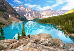 Samolepka flie 145 x 100, 28040110 - moraine lake - jezero moraine