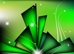 Fototapeta100 x 73  Abstract green composition, 100 x 73 cm