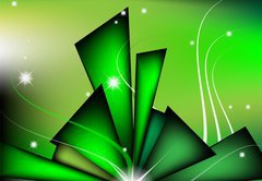 Fototapeta pltno 174 x 120, 28067873 - Abstract green composition