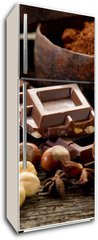 Samolepka na lednici flie 80 x 200, 28180973 - chocolate with ingredients-cioccolato e ingredienti - okolda se slokami