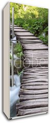 Samolepka na lednici fólie 80 x 200, 28215614 - bridge in the woods - most v lese