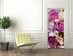 Samolepka na dvee flie 90 x 220  bouquet, 90 x 220 cm