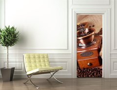 Samolepka na dvee flie 90 x 220, 28378759 - Hot coffee and chocolate 