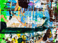 Fototapeta pltno 330 x 244, 284026983 - Abstract art with splashes of multicolor paint; as a fun; creative
