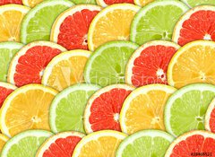 Fototapeta vliesov 100 x 73, 28466521 - Background with citrus-fruit slices