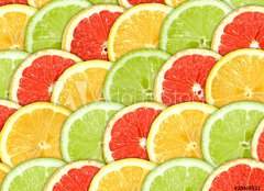 Fototapeta pltno 240 x 174, 28466521 - Background with citrus-fruit slices - Pozad s citrusem