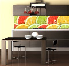 Fototapeta do kuchyn flie 260 x 60, 28466521 - Background with citrus-fruit slices