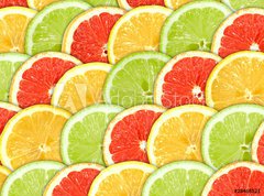 Fototapeta270 x 200  Background with citrus fruit slices, 270 x 200 cm