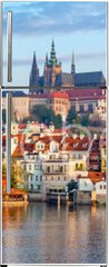 Samolepka na lednici flie 80 x 200  Prague panorama with Charles Bridge and Prague Castle at background, Czech Republic, 80 x 200 cm