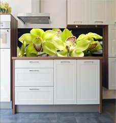 Fototapeta do kuchyn flie 180 x 60, 28704668 - Wellness concept with zen stone and orchid