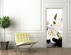 Samolepka na dvee flie 90 x 220  madonna lily and spa stone, 90 x 220 cm