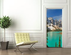 Samolepka na dvee flie 90 x 220  Moraine Lake Afternoon, 90 x 220 cm