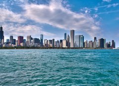 Samolepka flie 100 x 73  Skyline Chicago, 100 x 73 cm
