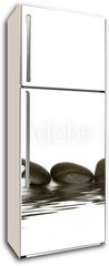 Samolepka na lednici flie 80 x 200, 2881748 - spa stones and daisy