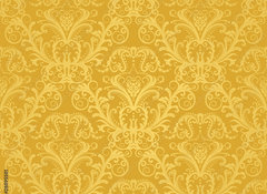 Samolepka flie 100 x 73, 28895501 - Luxury seamless golden floral wallpaper