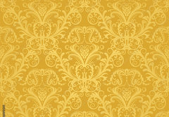 Fototapeta pltno 174 x 120, 28895501 - Luxury seamless golden floral wallpaper