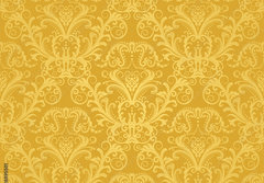 Fototapeta papr 184 x 128, 28895501 - Luxury seamless golden floral wallpaper