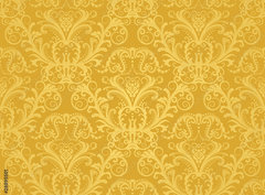 Fototapeta pltno 330 x 244, 28895501 - Luxury seamless golden floral wallpaper