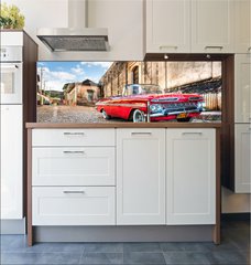 Fototapeta do kuchyn flie 180 x 60, 28895632 - Red Chevrolet