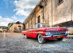 Fototapeta papír 254 x 184, 28895632 - Red Chevrolet - Červený Chevrolet