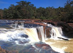 Samolepka flie 100 x 73, 28916872 - waterfall Tadtone in climate forest of Thailand - vodopd Tadtone v klimatu lesa Thajska