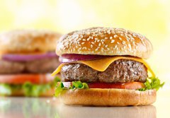 Fototapeta184 x 128  cheeseburger, 184 x 128 cm