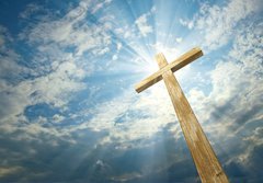 Fototapeta184 x 128  cross against the sky, 184 x 128 cm